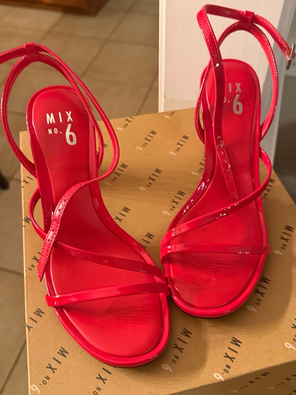 Mix No. 6 Hot Pink Strappy Heeled Sandals